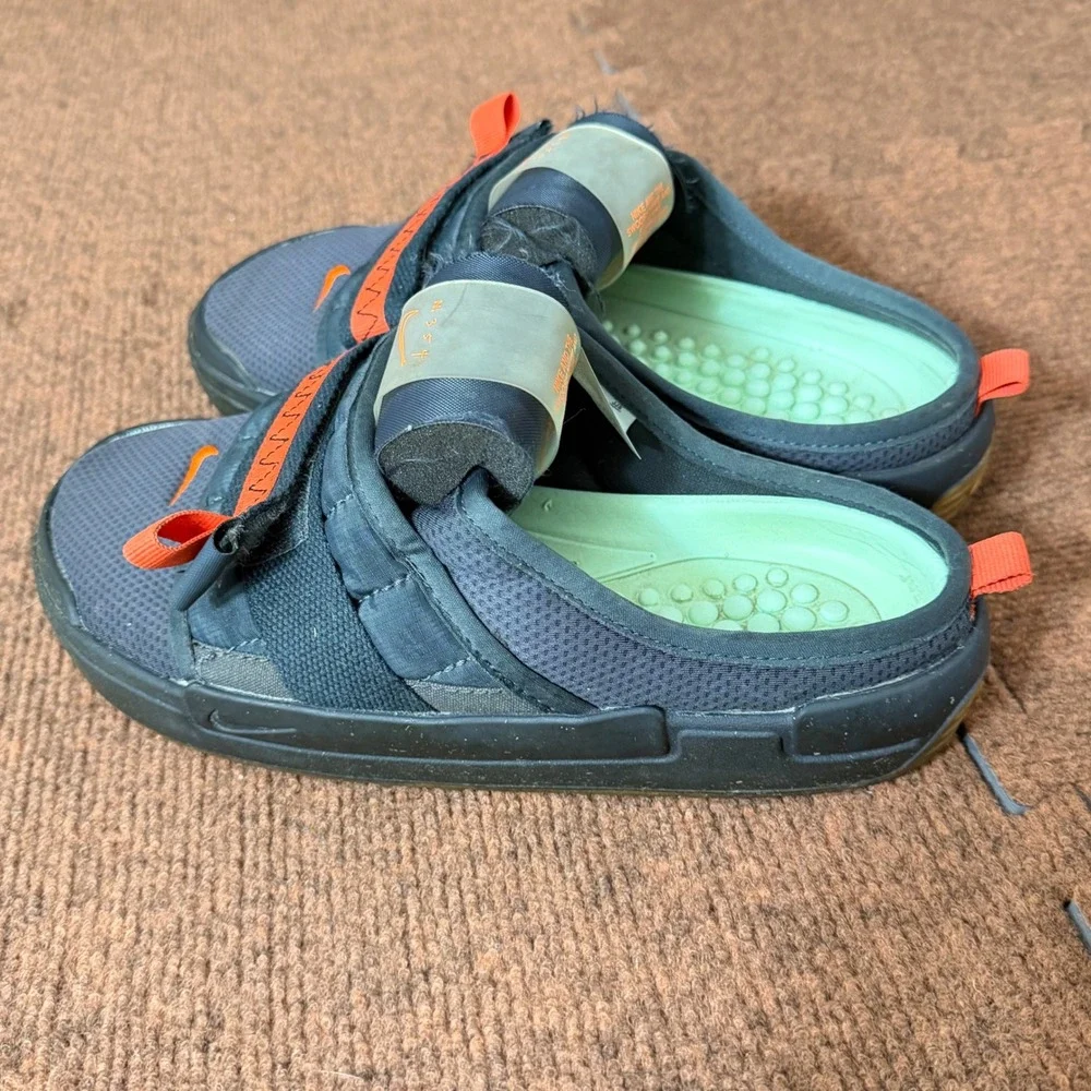 Nike Offline Anthracite N.354‎ Men's Mules CJ0693-003 Gray Orange Size 7.5 B+